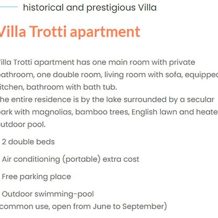 בלאג'יו Miralago Apartments Villa Trotti מראה חיצוני תמונה